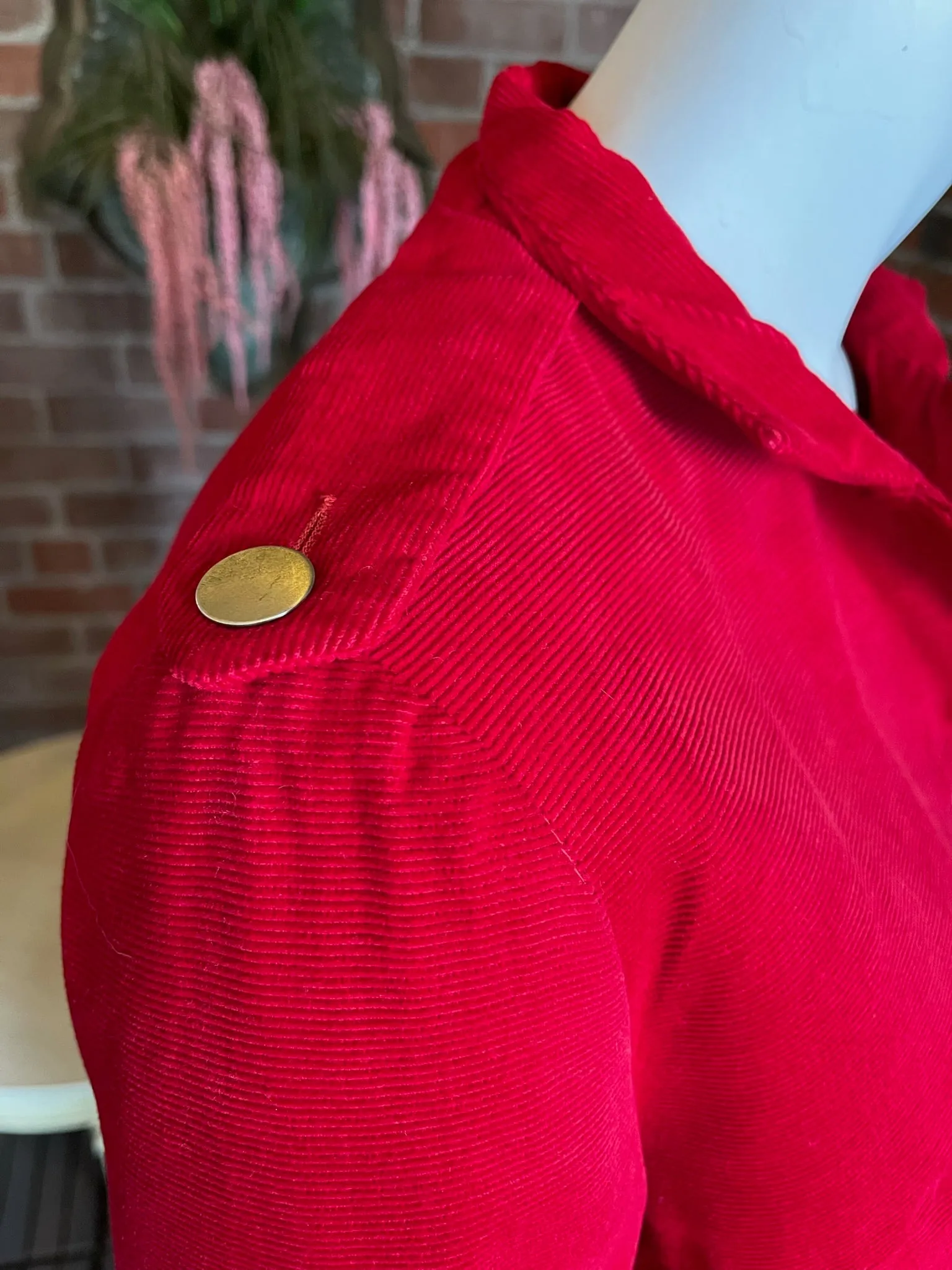 1960s Red Corduroy Jacket