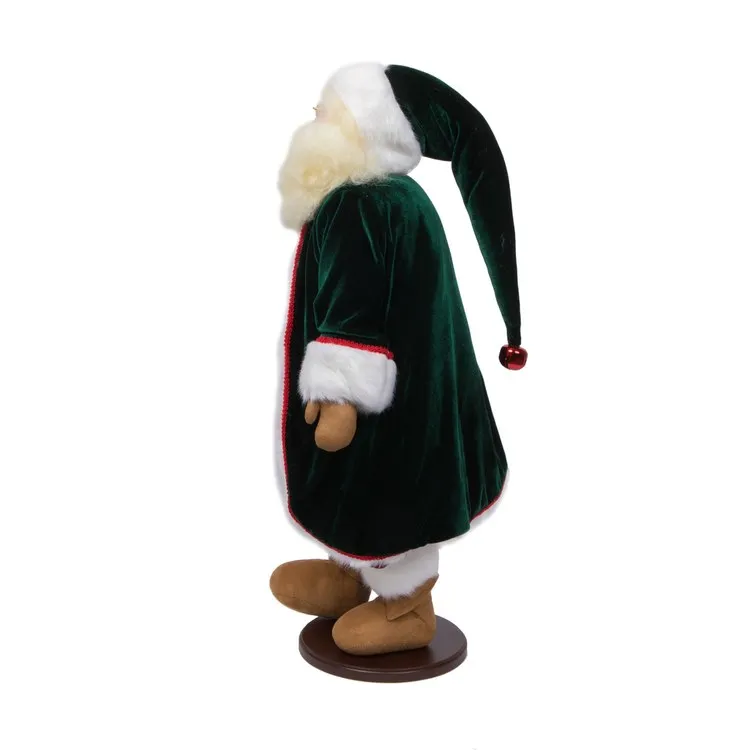 28" Jingle Bell Santa Doll with Stand