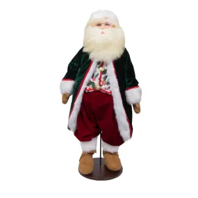 28" Jingle Bell Santa Doll with Stand