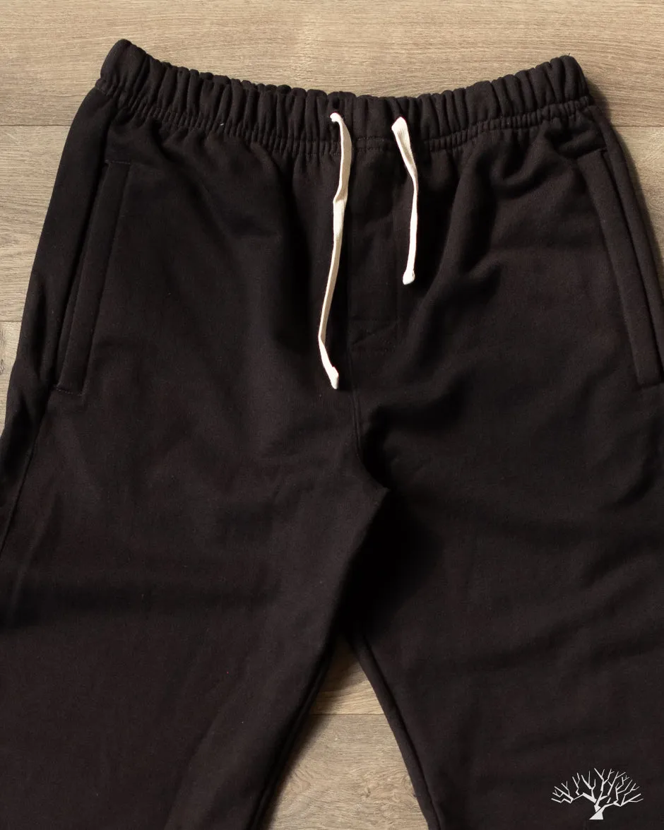 3S50 Loopwheel Heavy Sweatpants - Deep Black