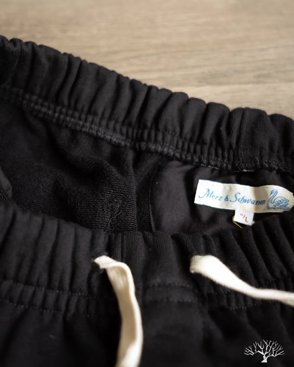 3S50 Loopwheel Heavy Sweatpants - Deep Black