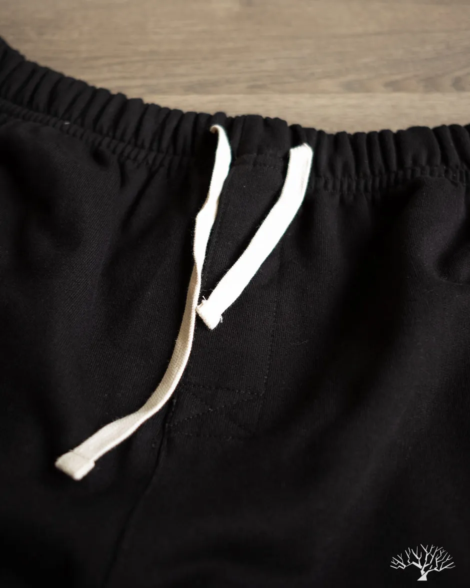 3S50 Loopwheel Heavy Sweatpants - Deep Black