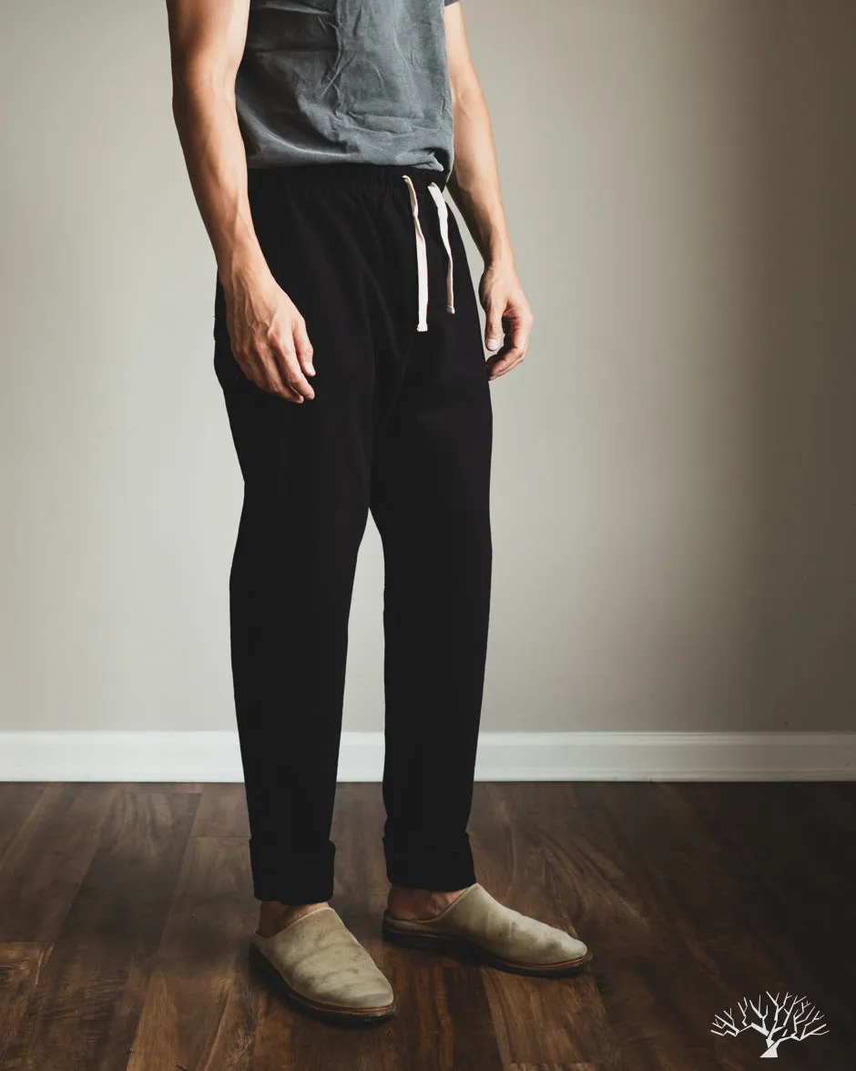 3S50 Loopwheel Heavy Sweatpants - Deep Black