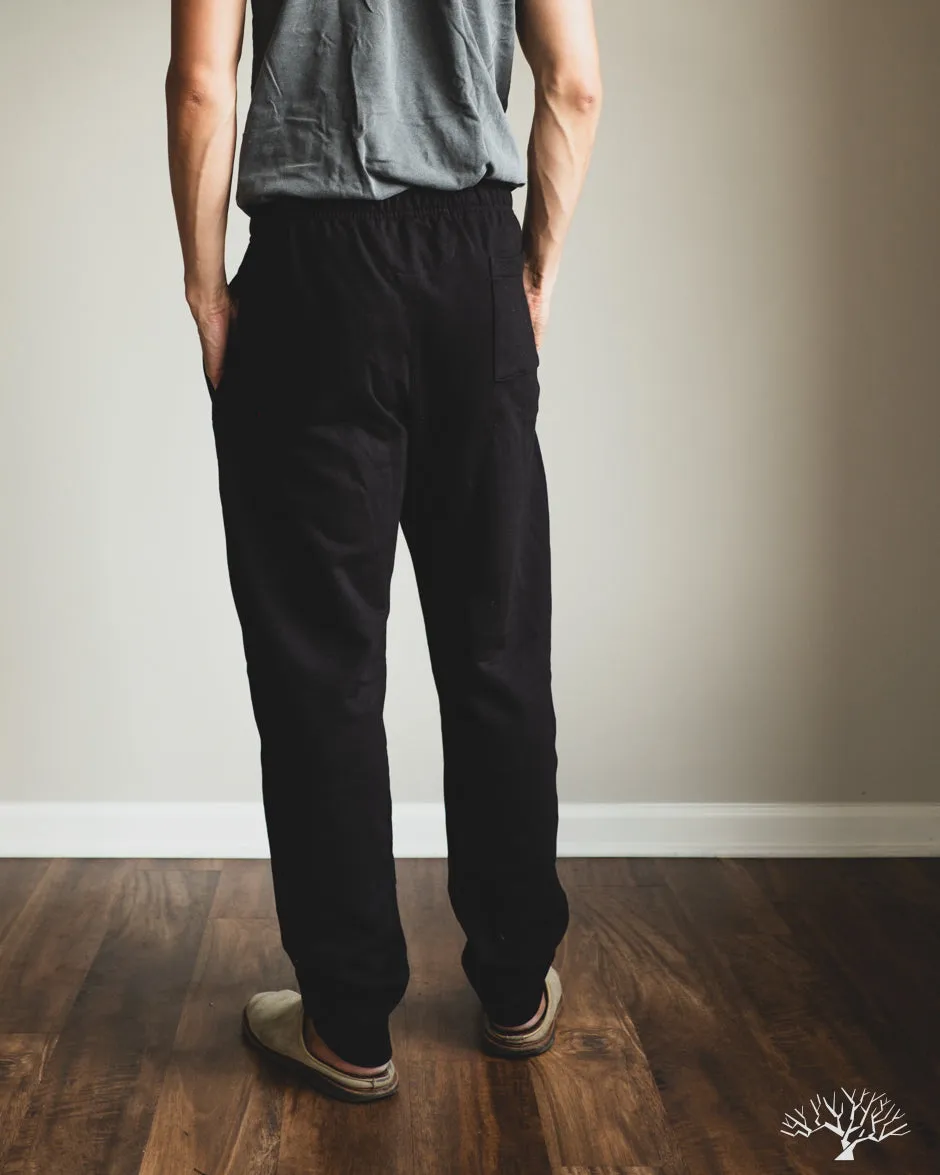 3S50 Loopwheel Heavy Sweatpants - Deep Black