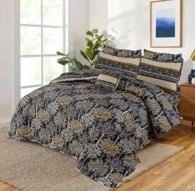 7 Pcs Quilted Comforter Set - EM 907