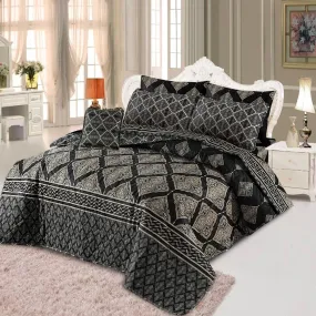 7 Pcs Quilted Comforter Set - Set EM-910