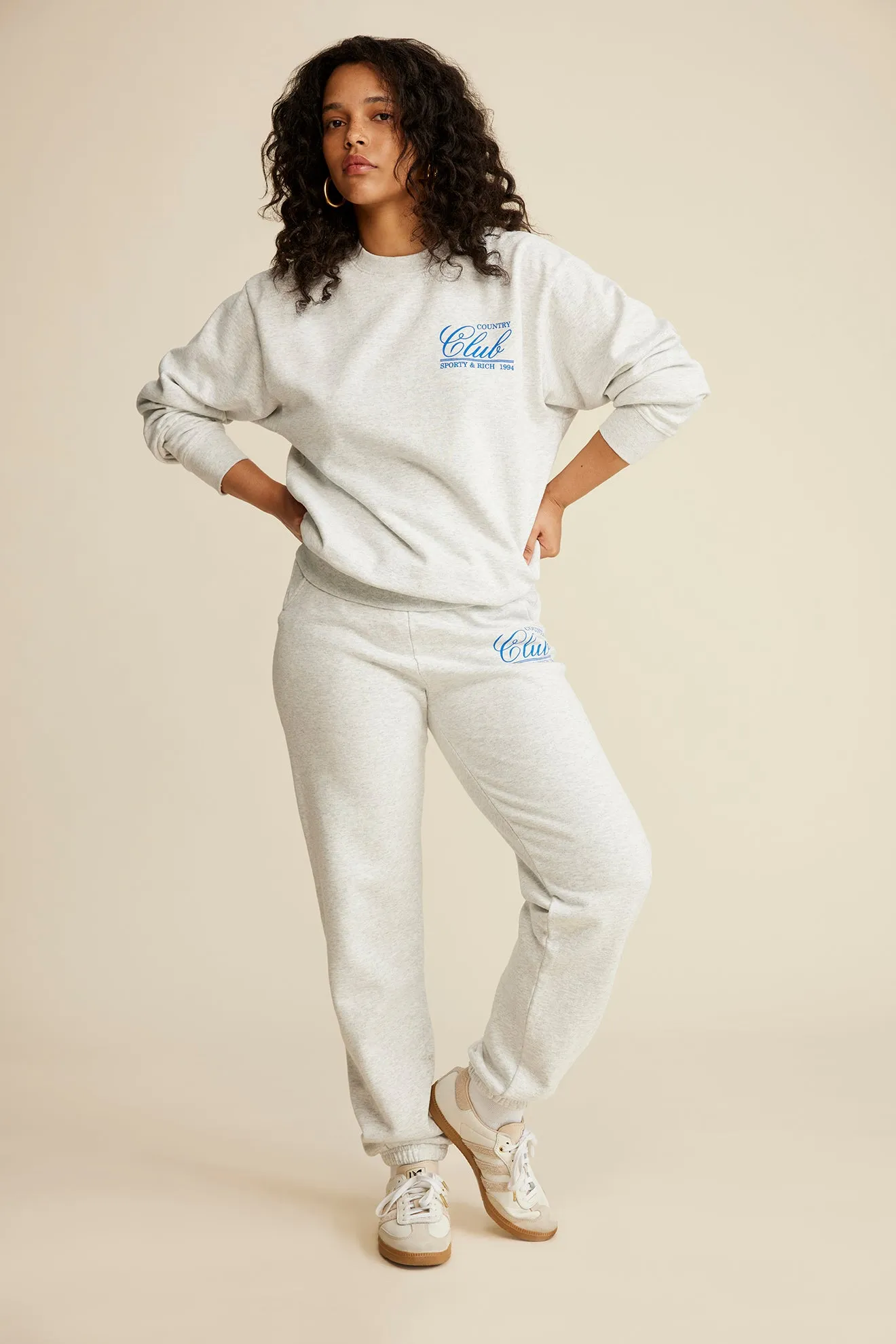 94 Country Club Sweatpant - Heather Gray/Royal Blue