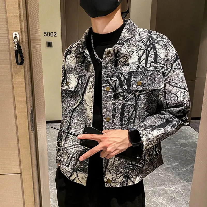 Aidase Autumn Denim Jacket Men Casua Social Streetwear Outwear Fashion Loose Streetwear Social Windbreaker Coat Men Clothing