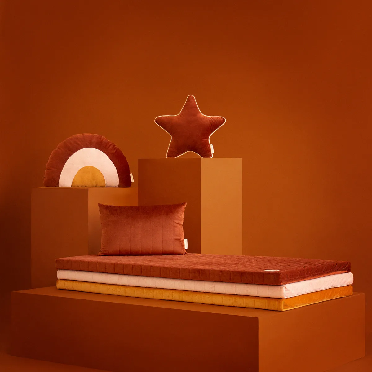 Akamba cushion • Velvet Wild Brown