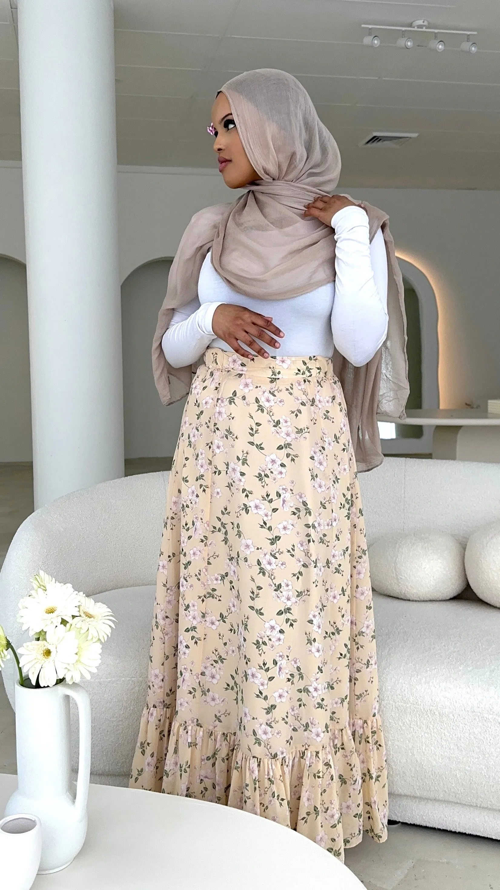 ‘ALEYNA’ Skirt - Muted Yellow