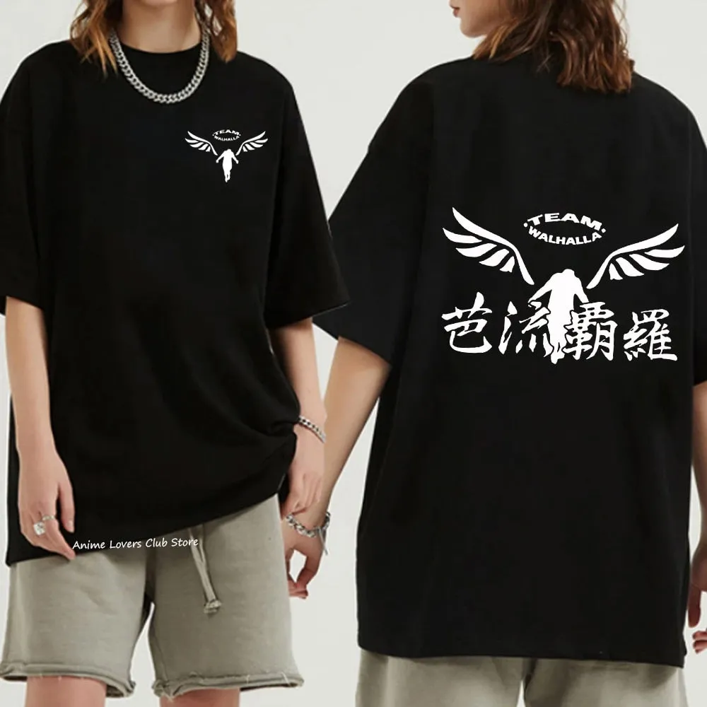 Anime Tokyo Revengers T Shirts MIKEY Chifuyu Printed T-shirt Summer Loose Short-sleeved Bottoming Shirt Cotton T-shirts