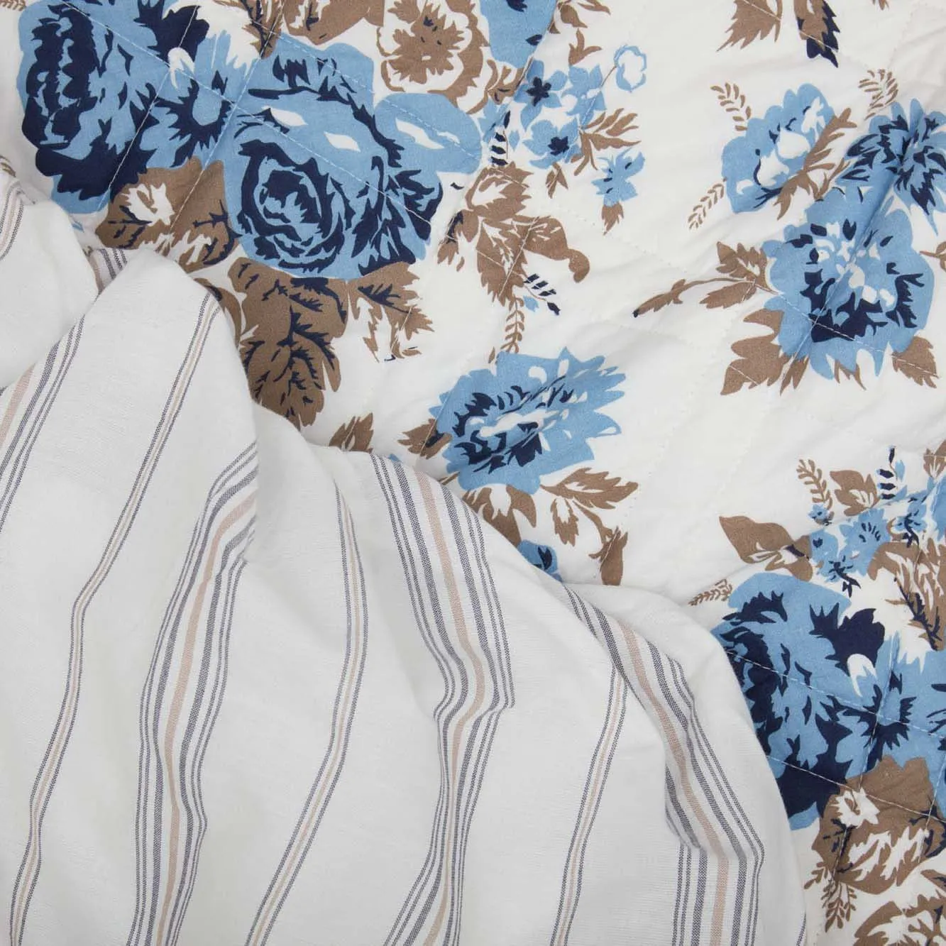 Annie Blue Floral Ruffled Queen Coverlet 80x60 27 **BACKORDERED UNTIL DECEMBER 2024**