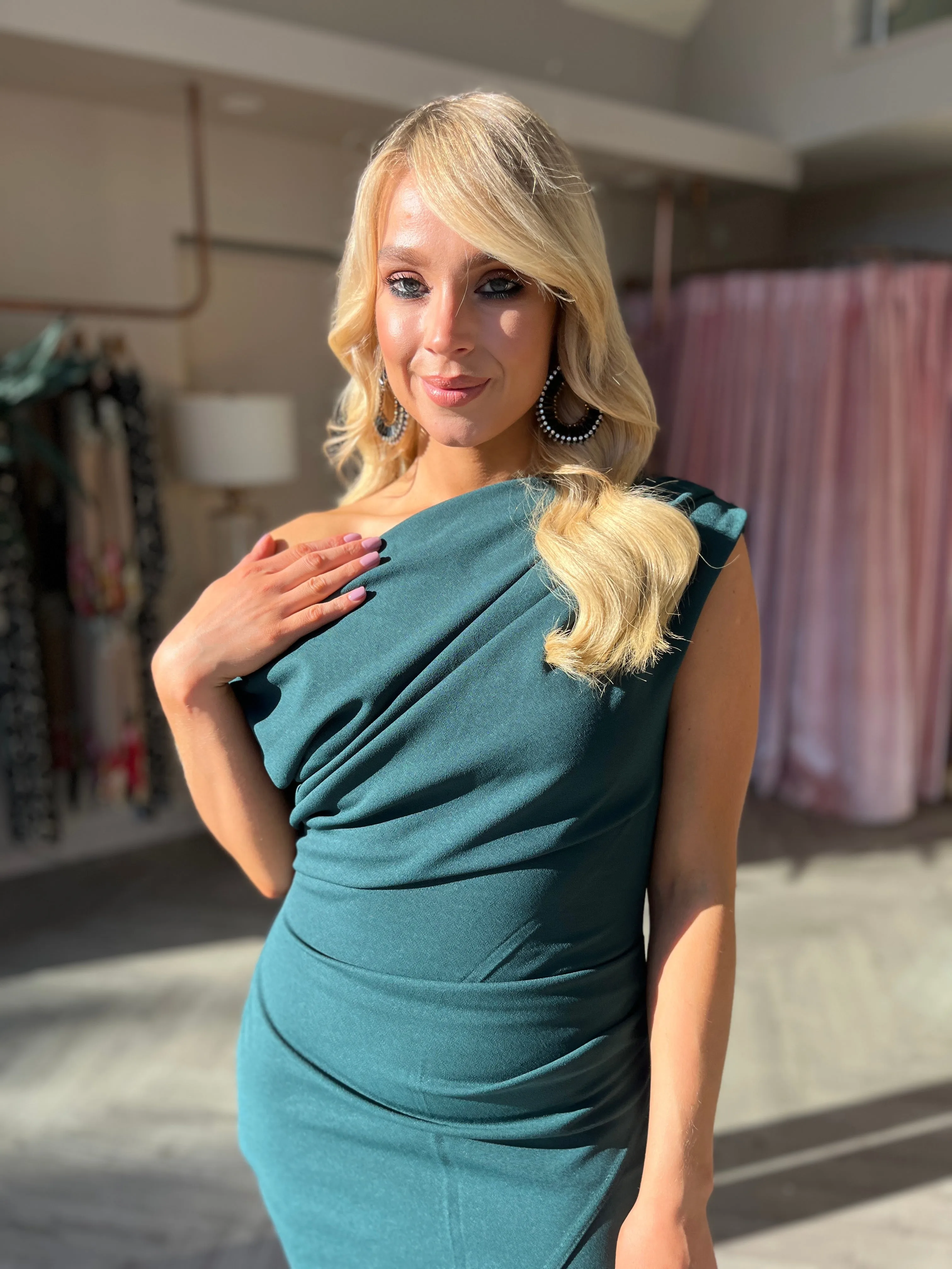Ariana Forest Green Dress