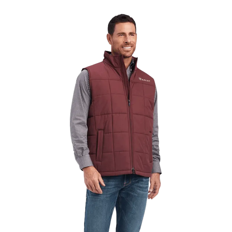 Ariat Men's Red Mahogany Crius Insulated Vest