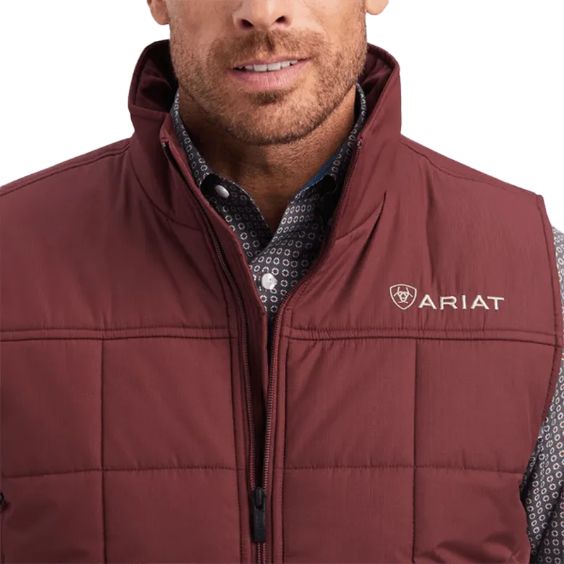Ariat Men's Red Mahogany Crius Insulated Vest