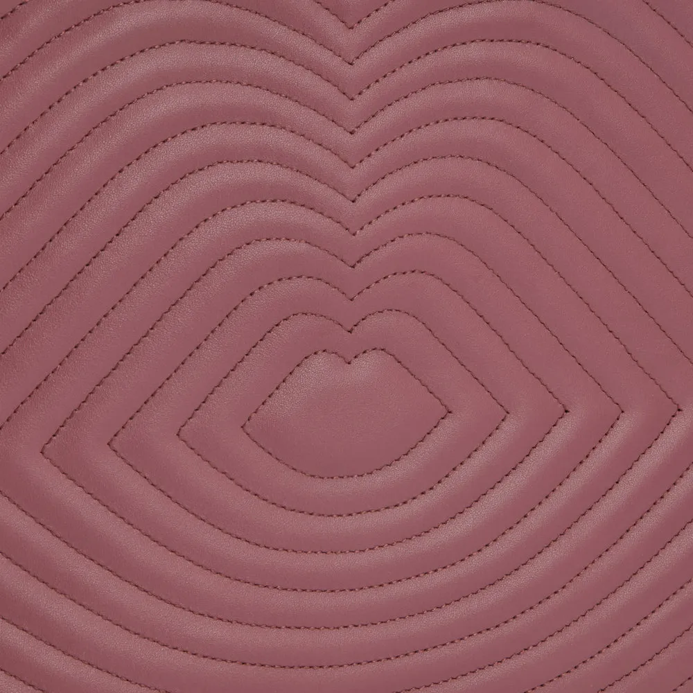 ASTER LIP RIPPLE QUILTED LEATHER BETHANY HANDBAG
