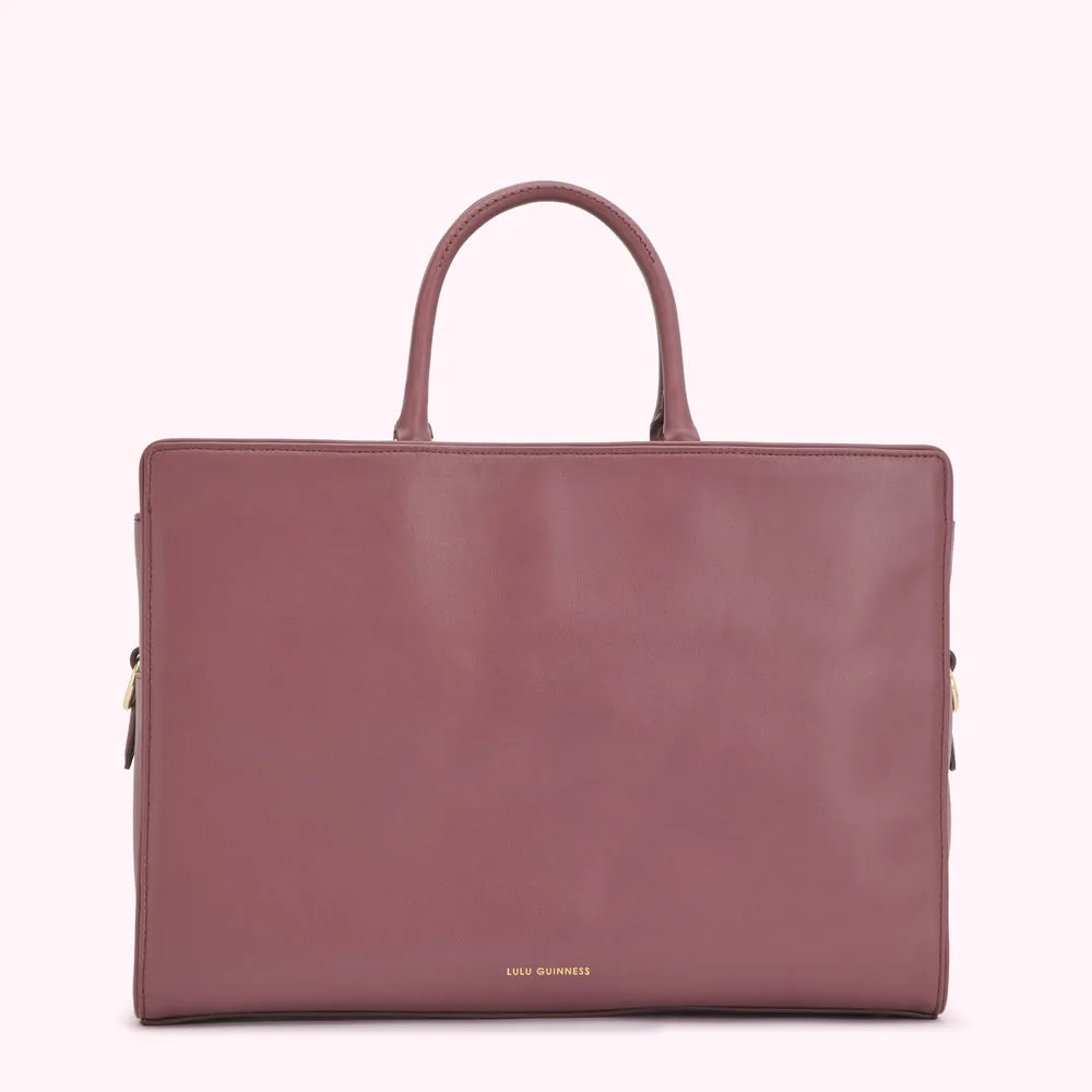 ASTER LIP RIPPLE QUILTED LEATHER BETHANY HANDBAG