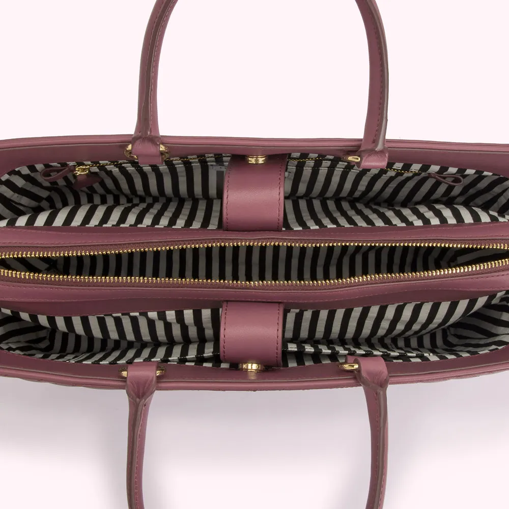 ASTER LIP RIPPLE QUILTED LEATHER BETHANY HANDBAG