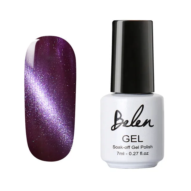 Belen UV LED Cat Eye Nail Gel Polish Shining Color Soak Off Varnish Cheap Manicure Glitter Polish UV Color Gel Magnet Polish Set