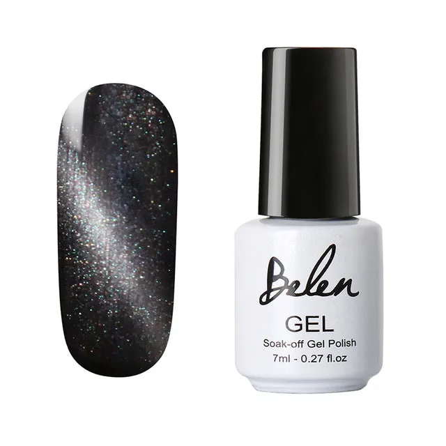 Belen UV LED Cat Eye Nail Gel Polish Shining Color Soak Off Varnish Cheap Manicure Glitter Polish UV Color Gel Magnet Polish Set