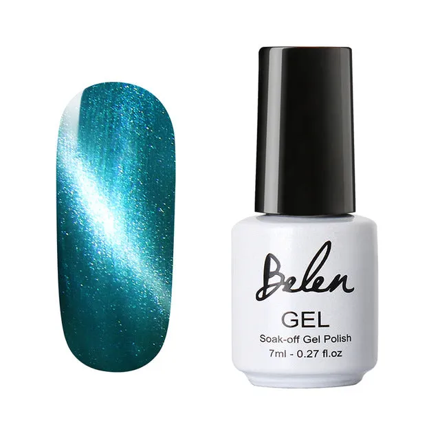 Belen UV LED Cat Eye Nail Gel Polish Shining Color Soak Off Varnish Cheap Manicure Glitter Polish UV Color Gel Magnet Polish Set