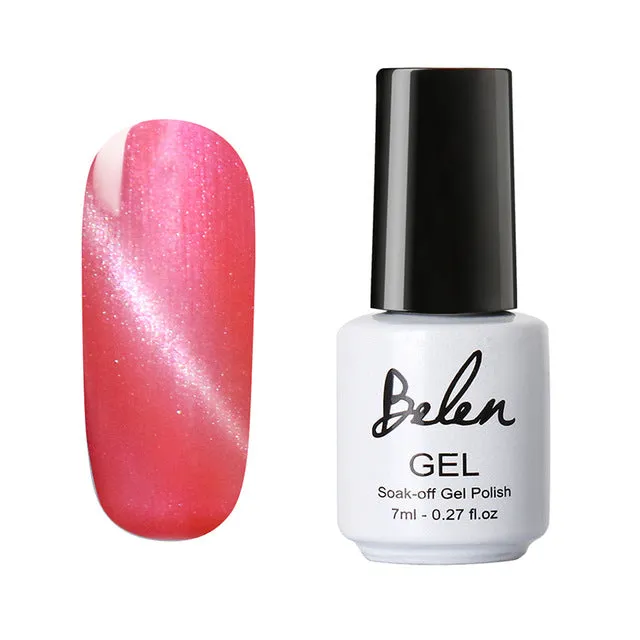 Belen UV LED Cat Eye Nail Gel Polish Shining Color Soak Off Varnish Cheap Manicure Glitter Polish UV Color Gel Magnet Polish Set