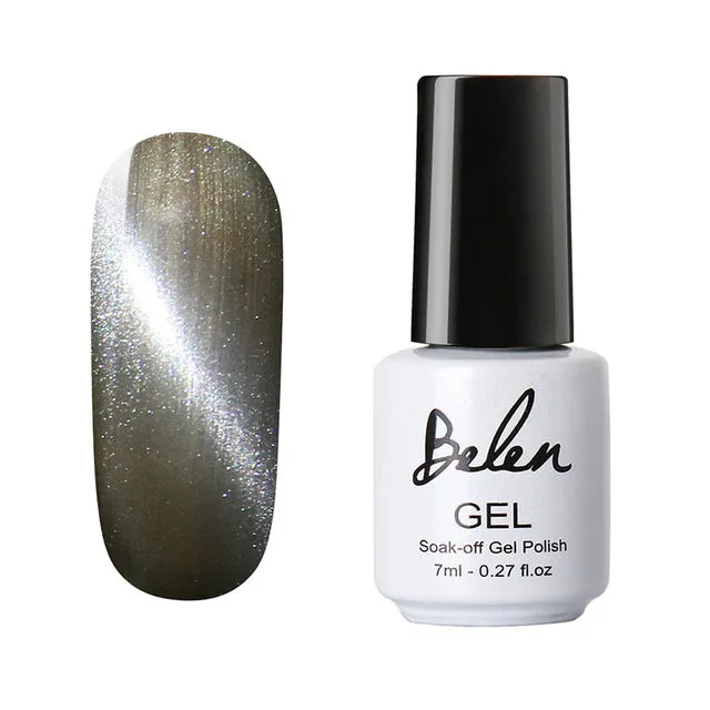 Belen UV LED Cat Eye Nail Gel Polish Shining Color Soak Off Varnish Cheap Manicure Glitter Polish UV Color Gel Magnet Polish Set