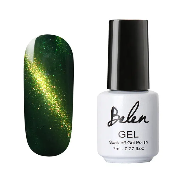 Belen UV LED Cat Eye Nail Gel Polish Shining Color Soak Off Varnish Cheap Manicure Glitter Polish UV Color Gel Magnet Polish Set