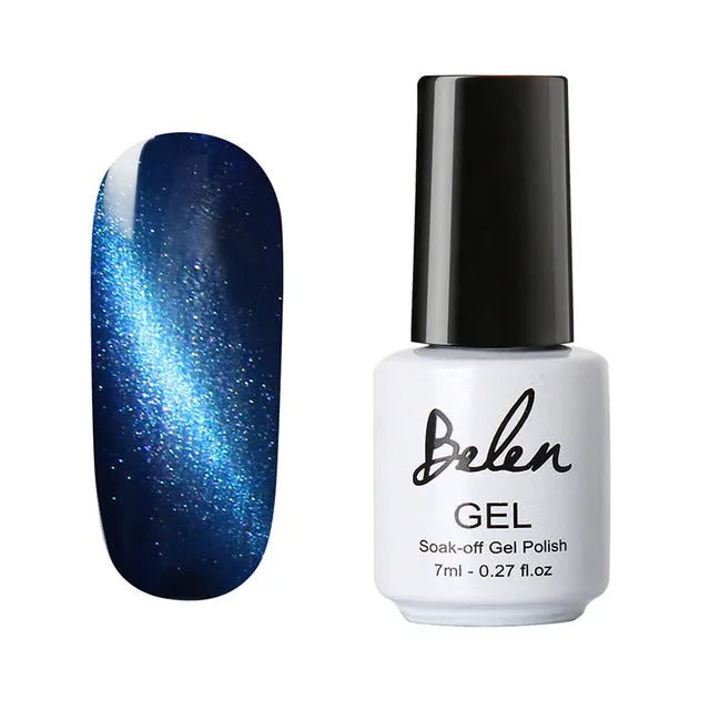 Belen UV LED Cat Eye Nail Gel Polish Shining Color Soak Off Varnish Cheap Manicure Glitter Polish UV Color Gel Magnet Polish Set