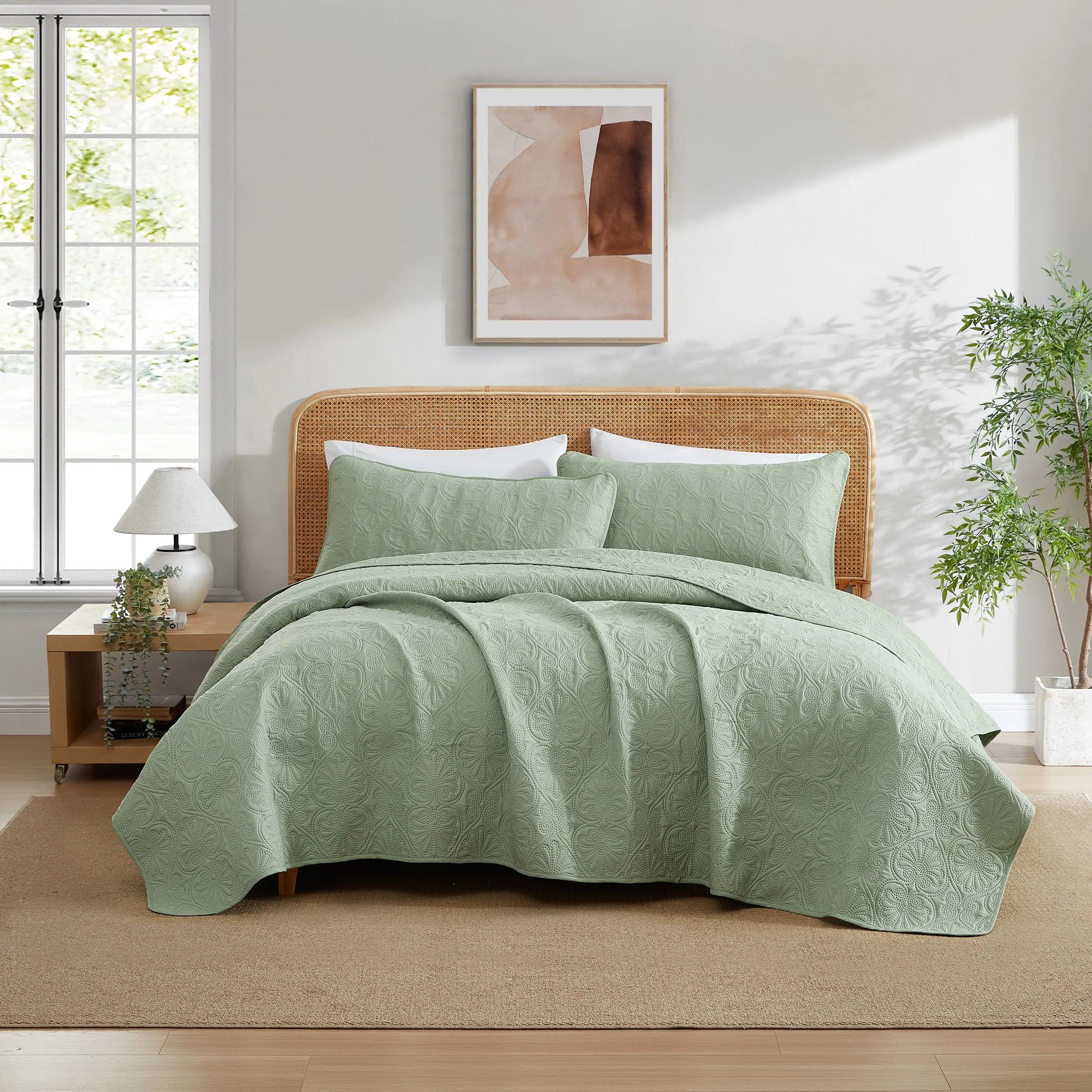 Benji - 3 Piece Size Quilt Set, Lightweight Bedspread Coverlet Set