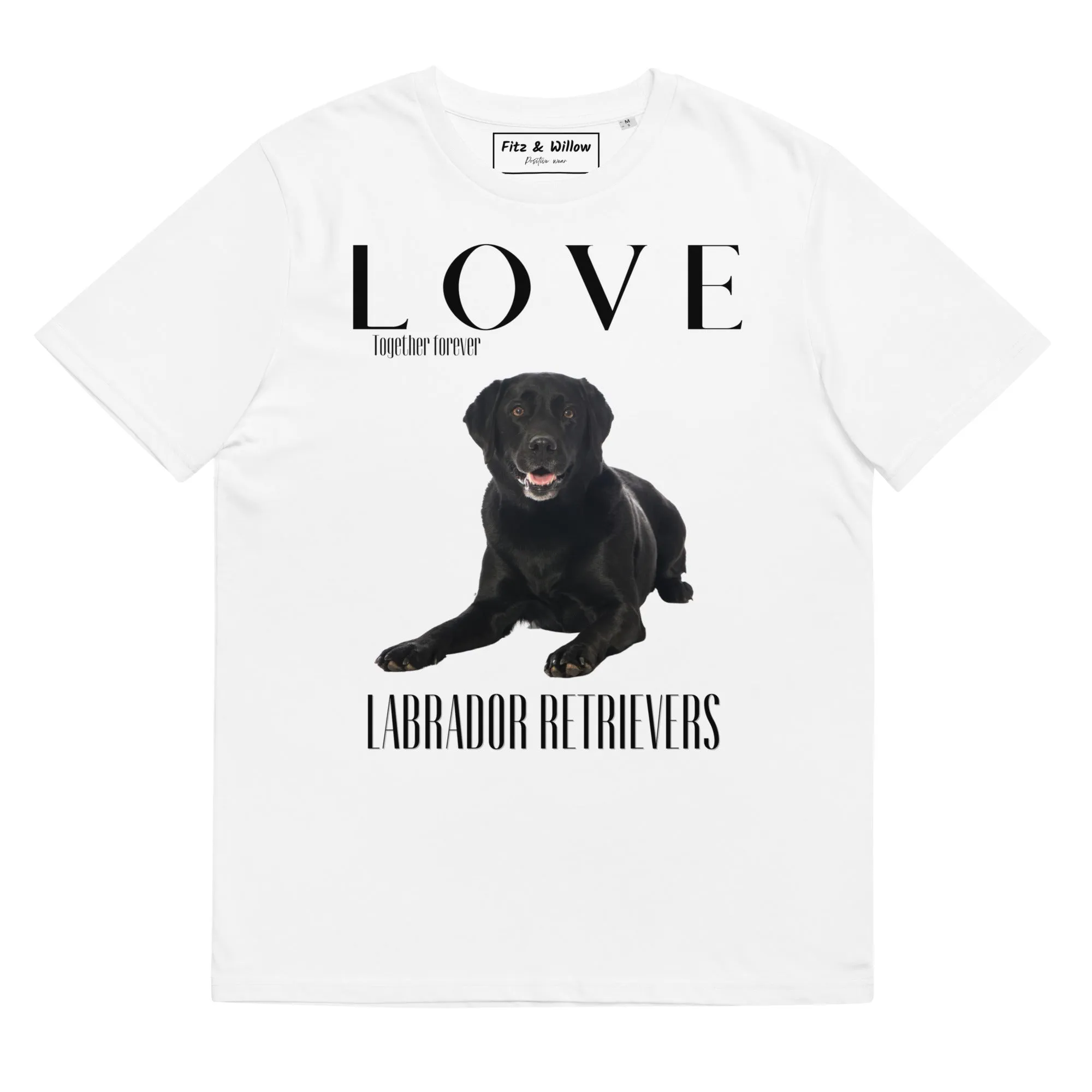 Black Labrador Retriever lovers sustainable t-shirt