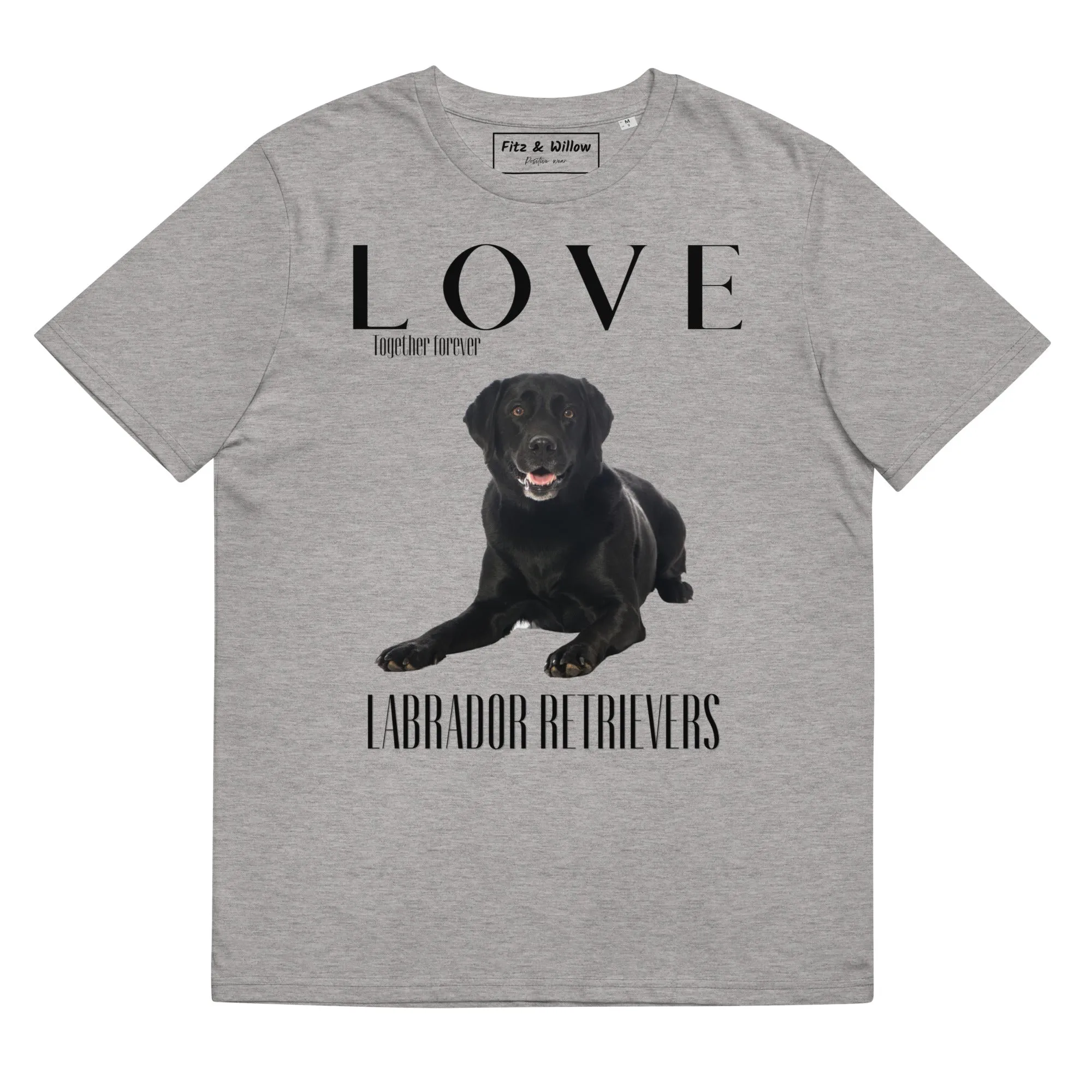 Black Labrador Retriever lovers sustainable t-shirt