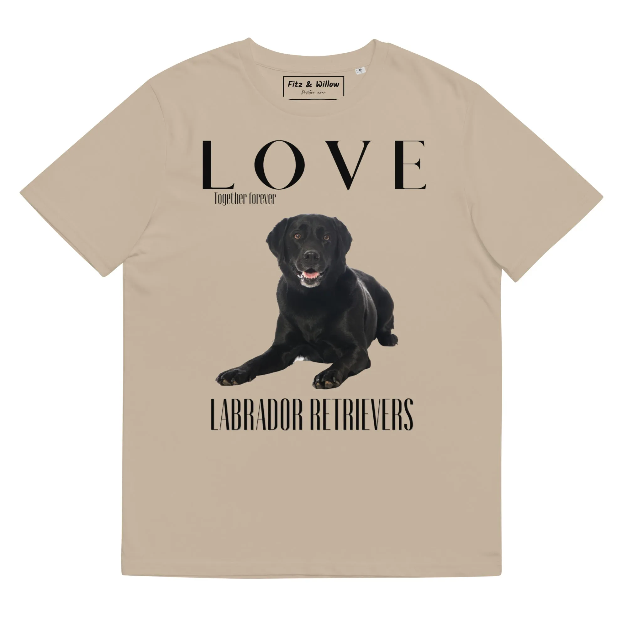 Black Labrador Retriever lovers sustainable t-shirt