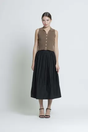 Black Pleated Skirt