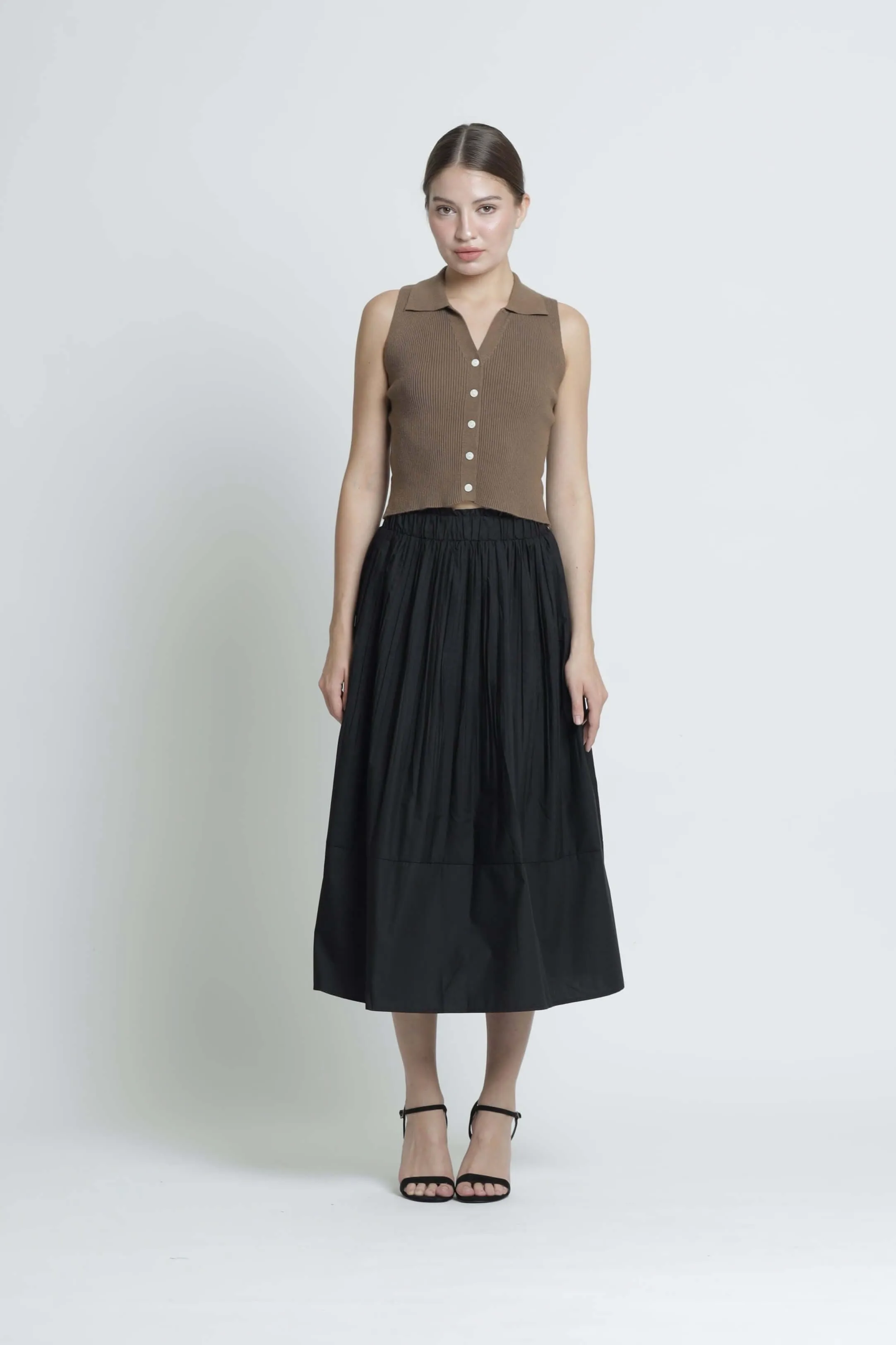 Black Pleated Skirt