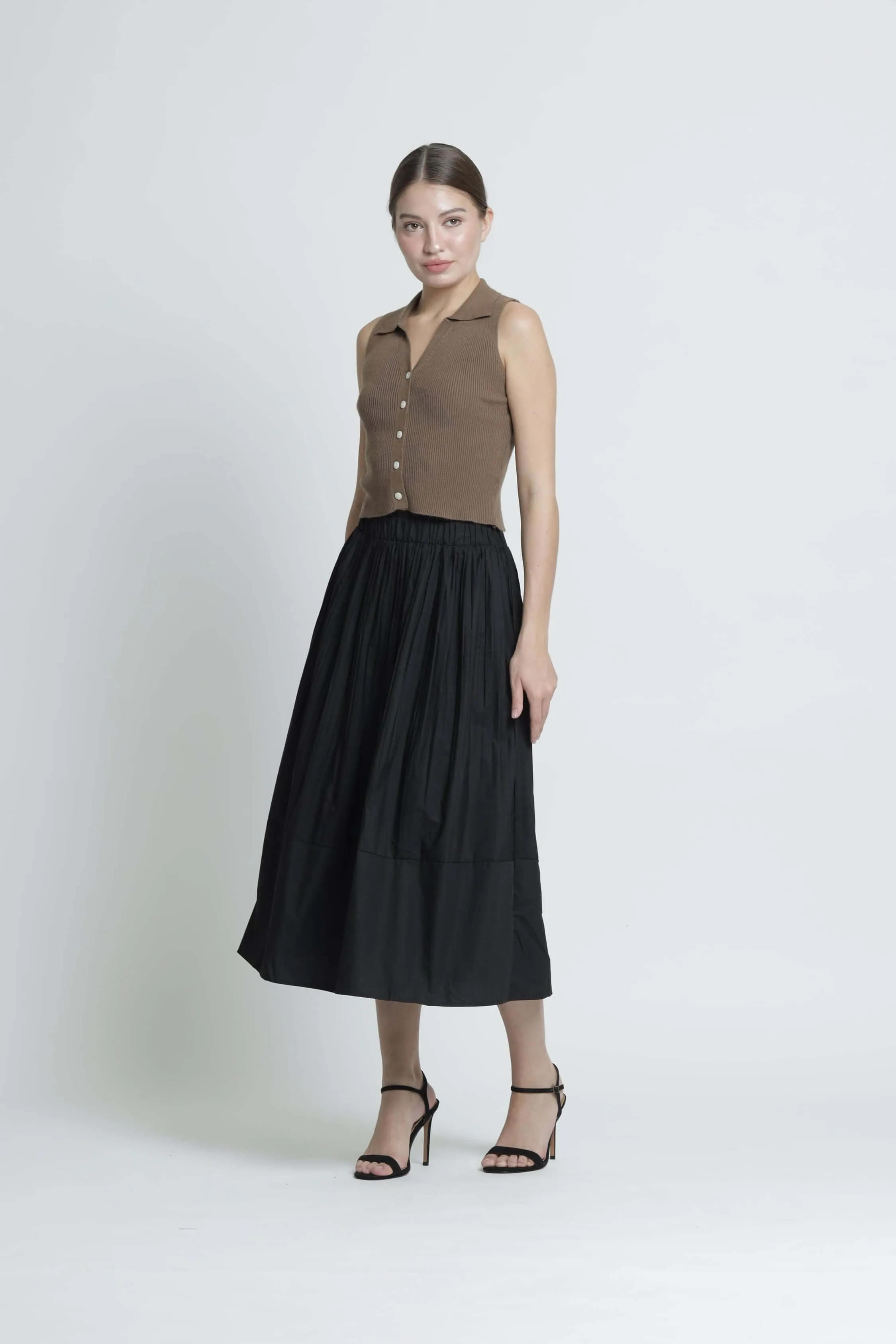 Black Pleated Skirt