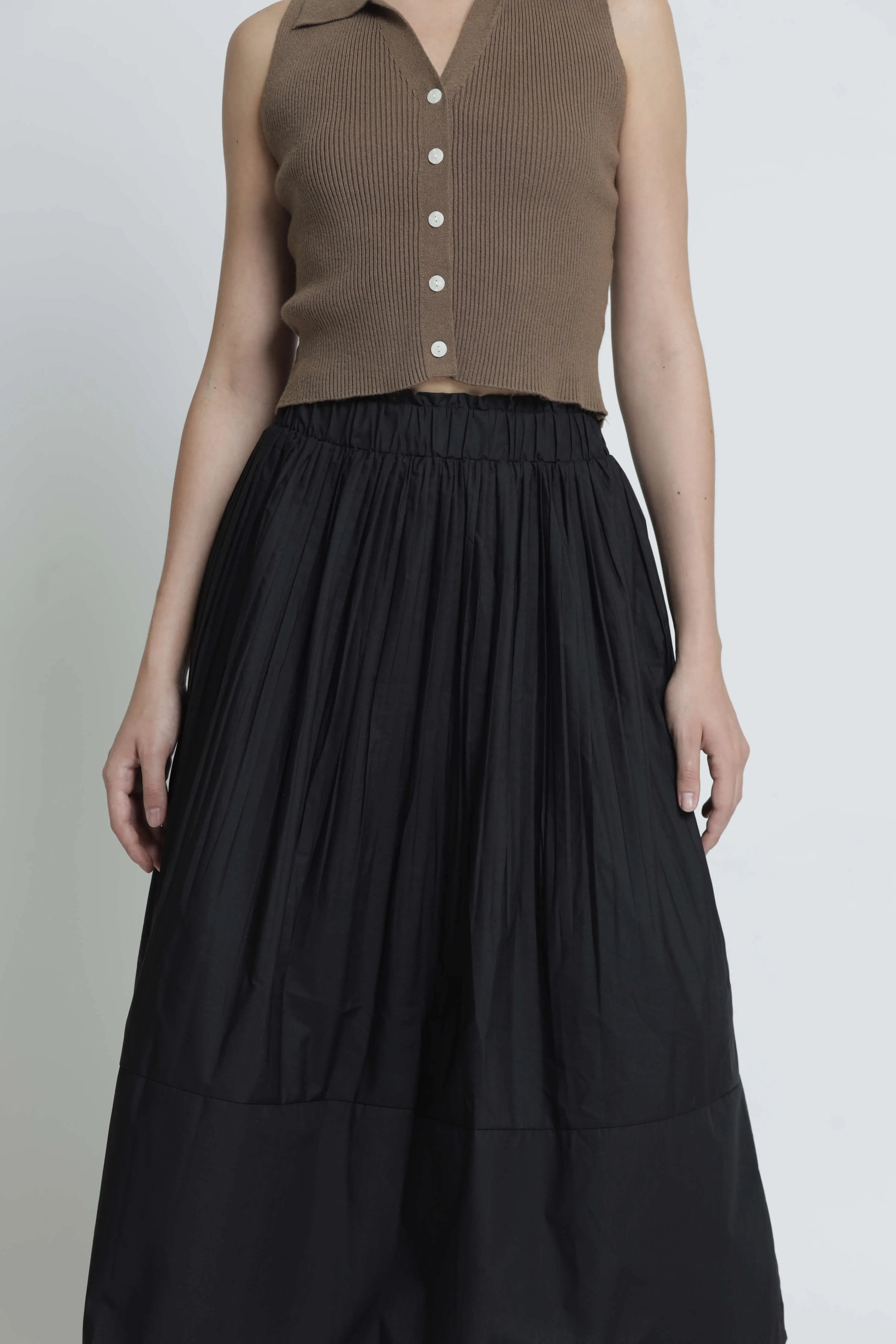 Black Pleated Skirt