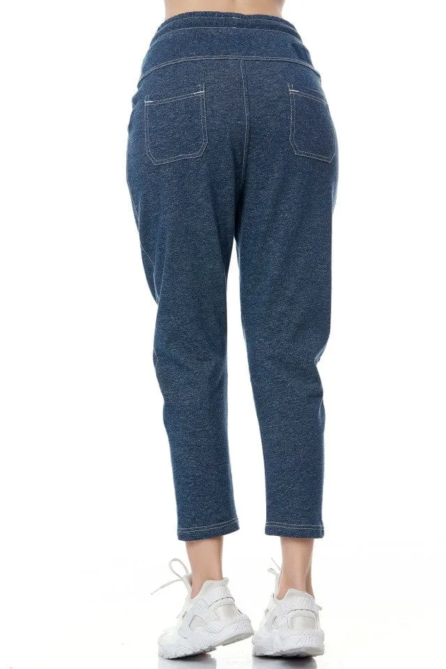 Bodytalk Women&#39;s Lifestyle 1191-904000-00423 Loose 7/8 Denim Blue Pants