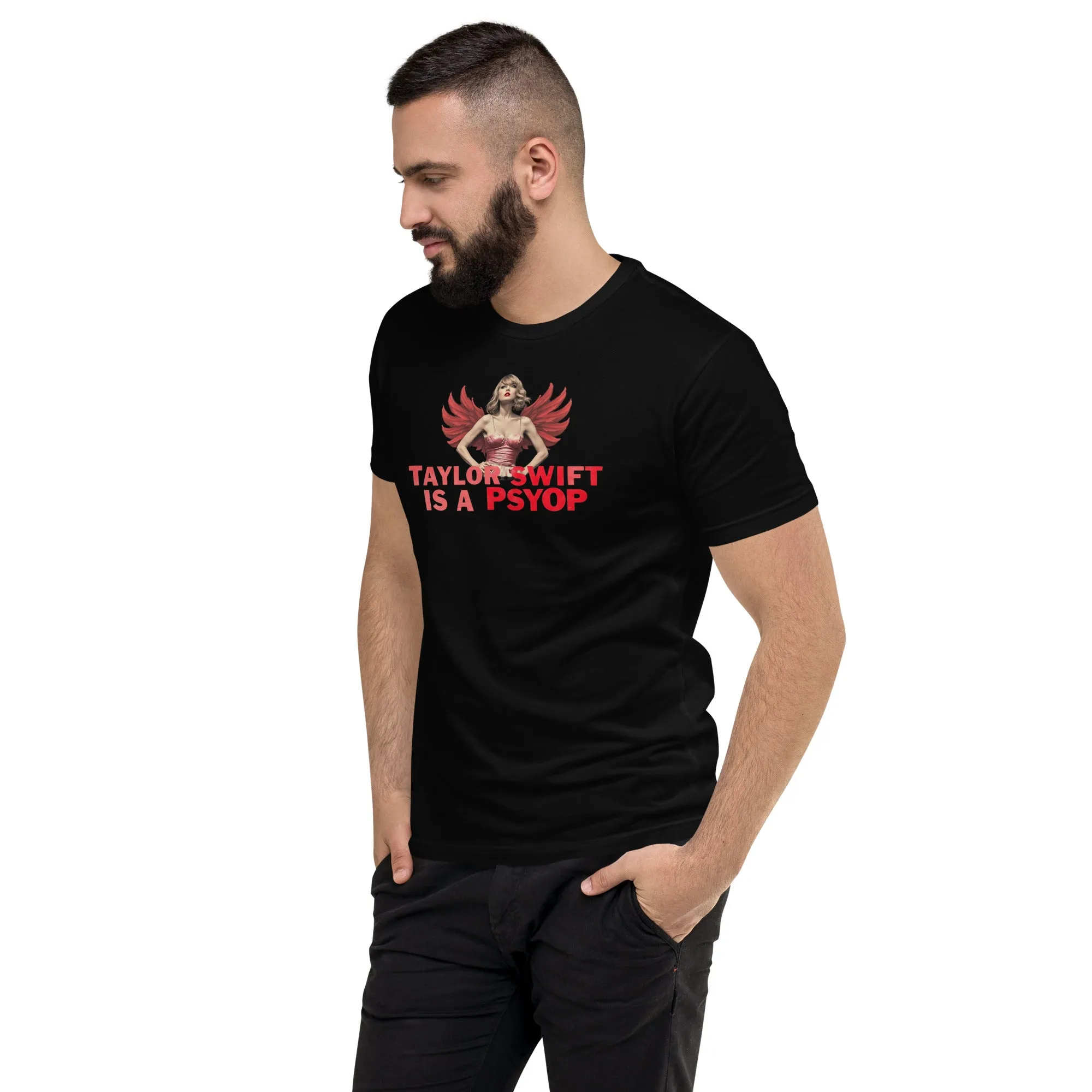Bold "Taylor Swift is a Psyop" T-Shirt - Trending Design