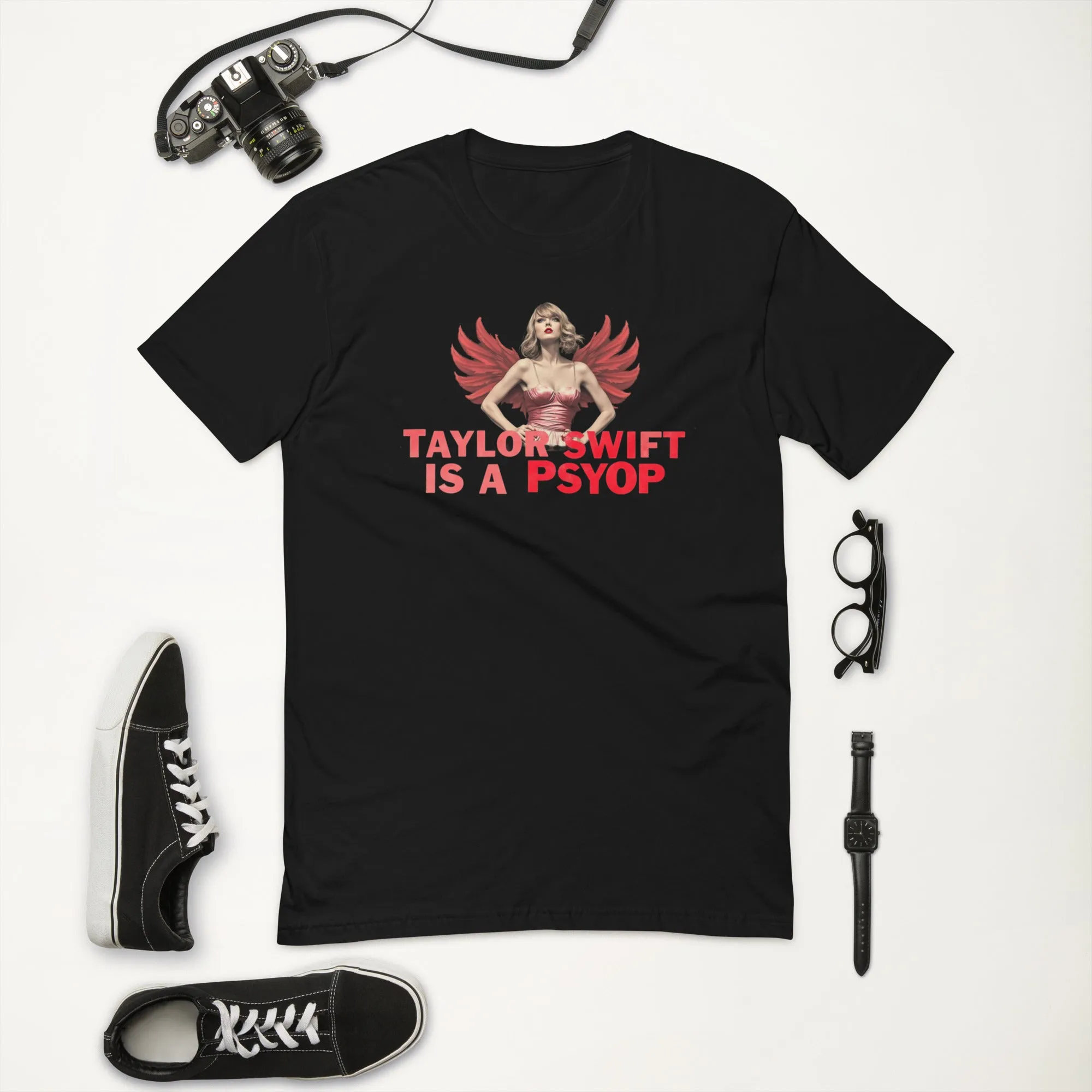 Bold "Taylor Swift is a Psyop" T-Shirt - Trending Design