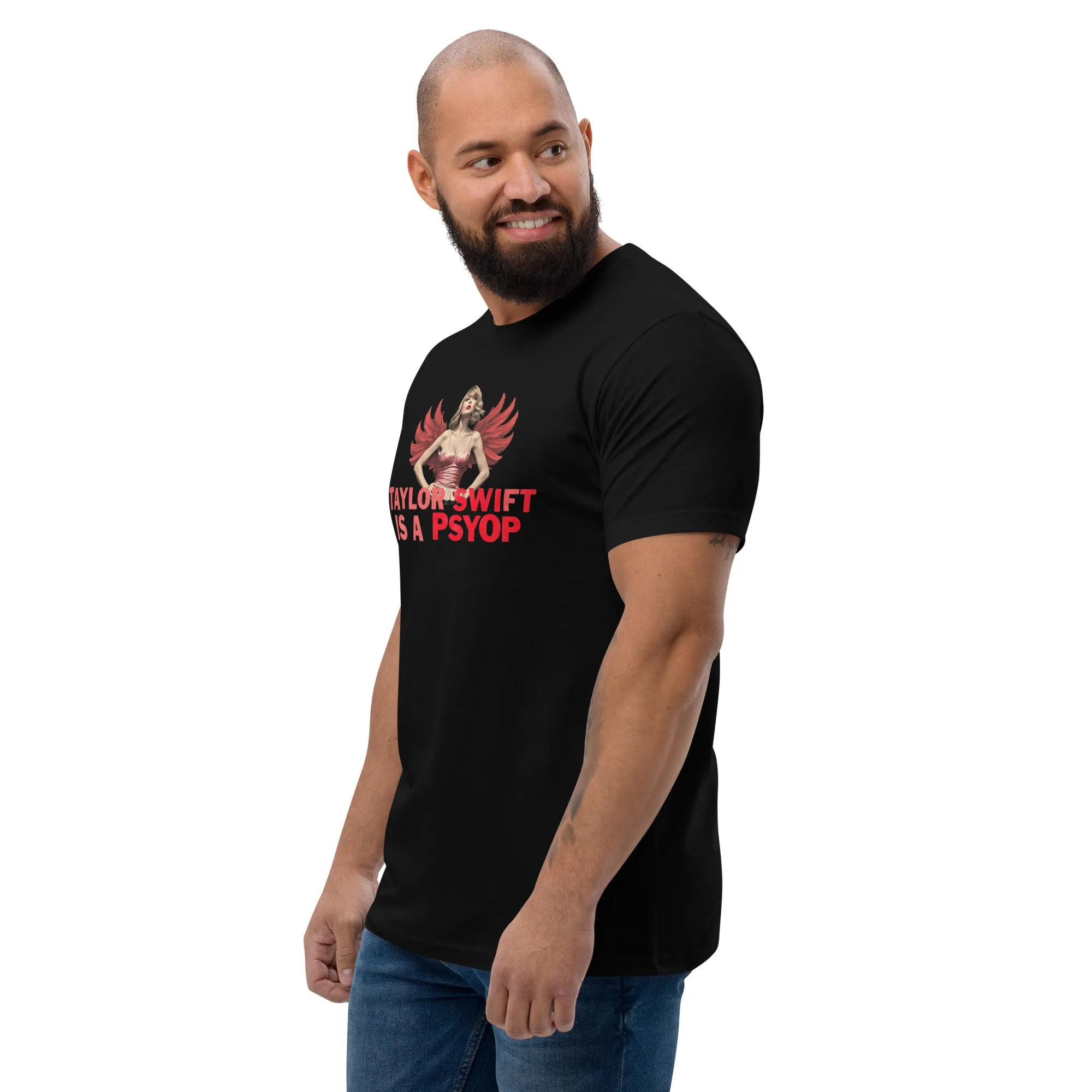 Bold "Taylor Swift is a Psyop" T-Shirt - Trending Design