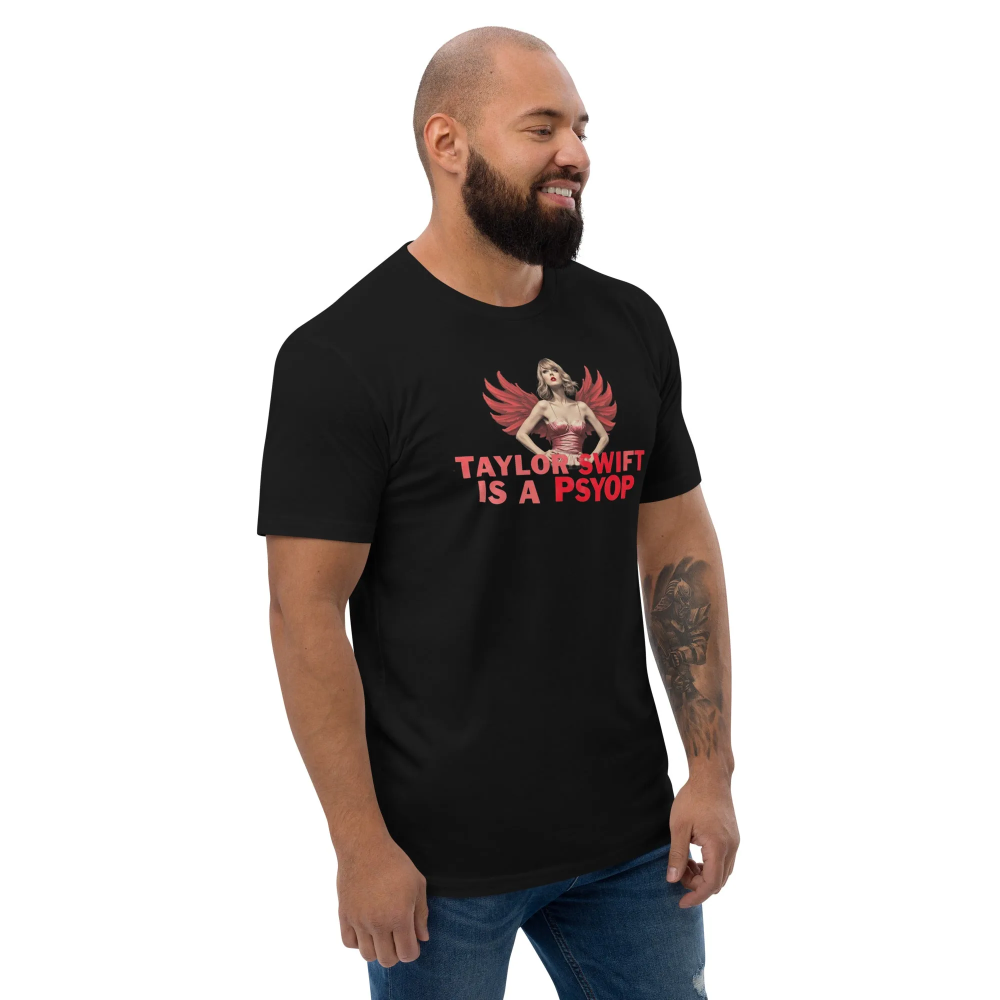 Bold "Taylor Swift is a Psyop" T-Shirt - Trending Design