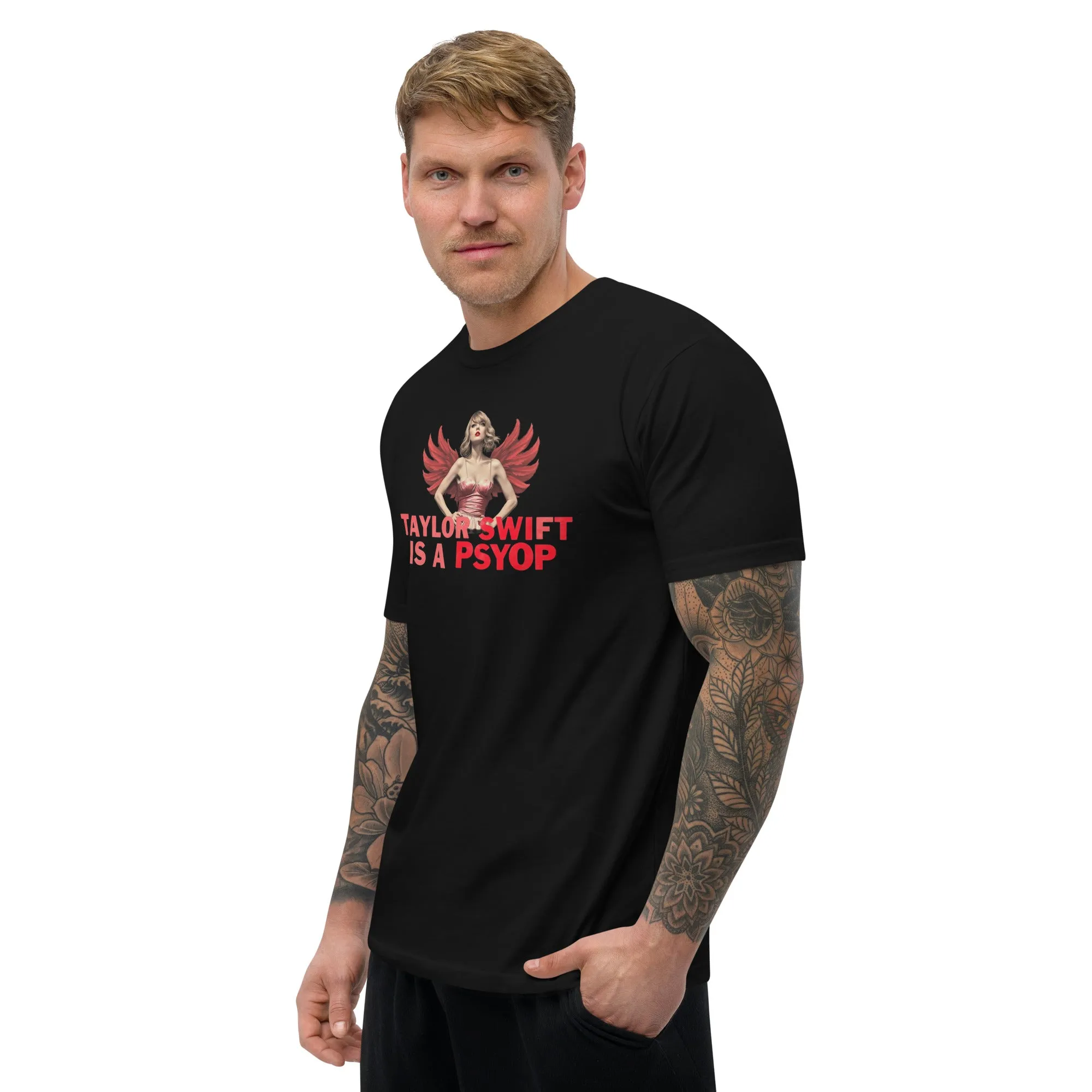 Bold "Taylor Swift is a Psyop" T-Shirt - Trending Design