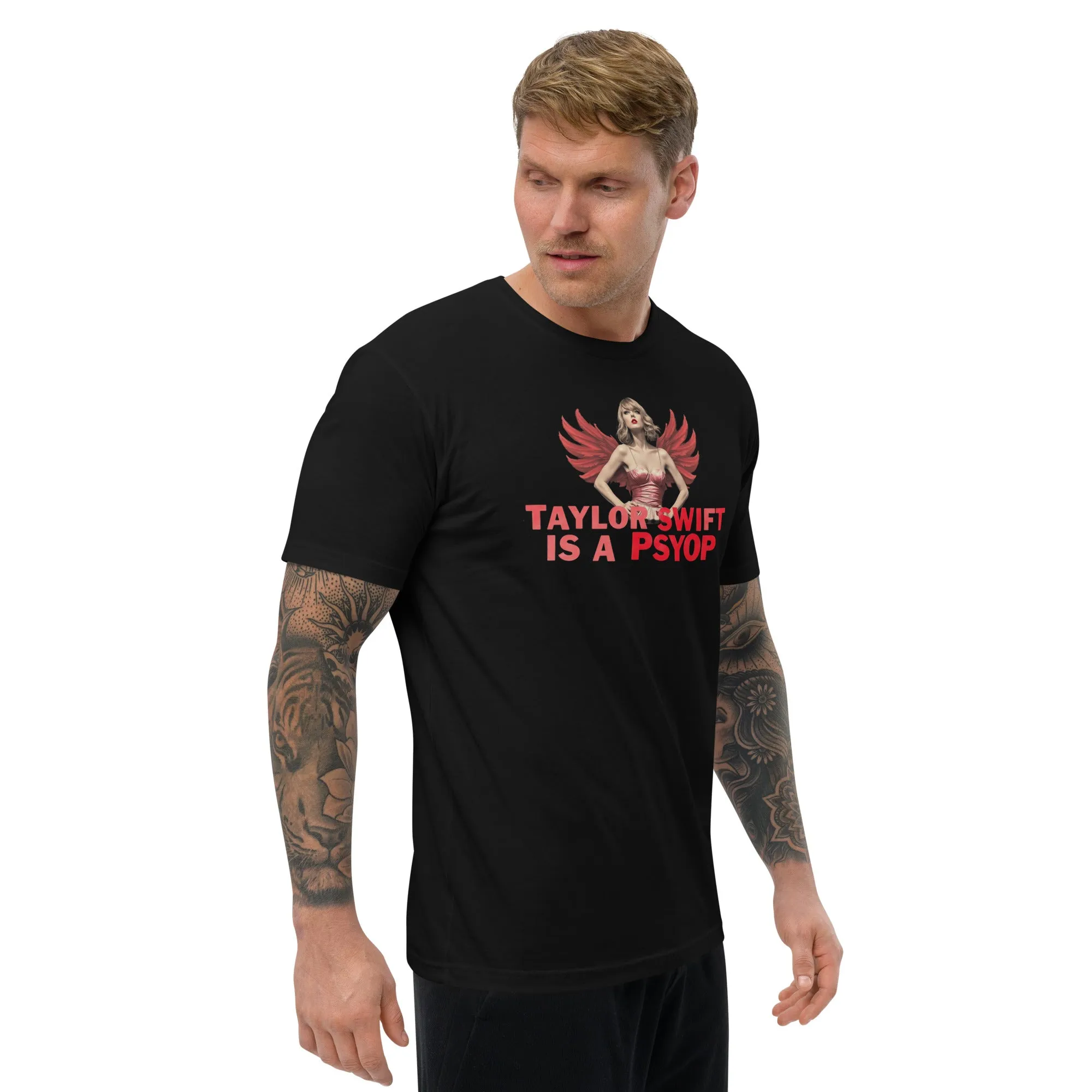 Bold "Taylor Swift is a Psyop" T-Shirt - Trending Design