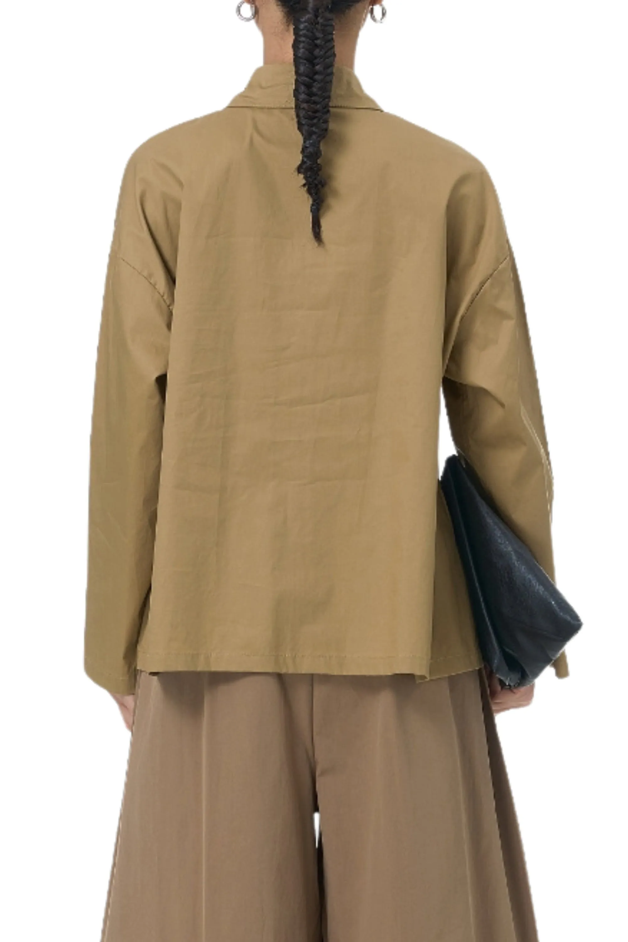 Bond Print Full Sleeve Camel Shirt