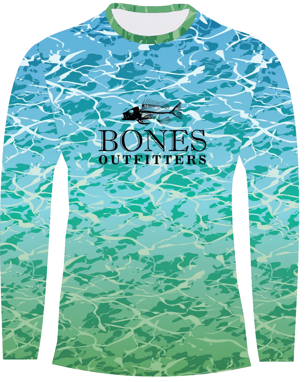 Bones Aqua Camo Long Sleeve Big & Tall