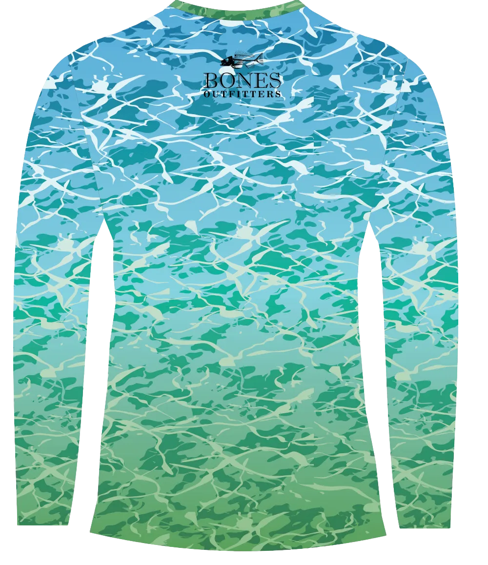 Bones Aqua Camo Long Sleeve Big & Tall