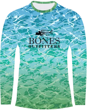Bones Aqua Camo Long Sleeve Big & Tall