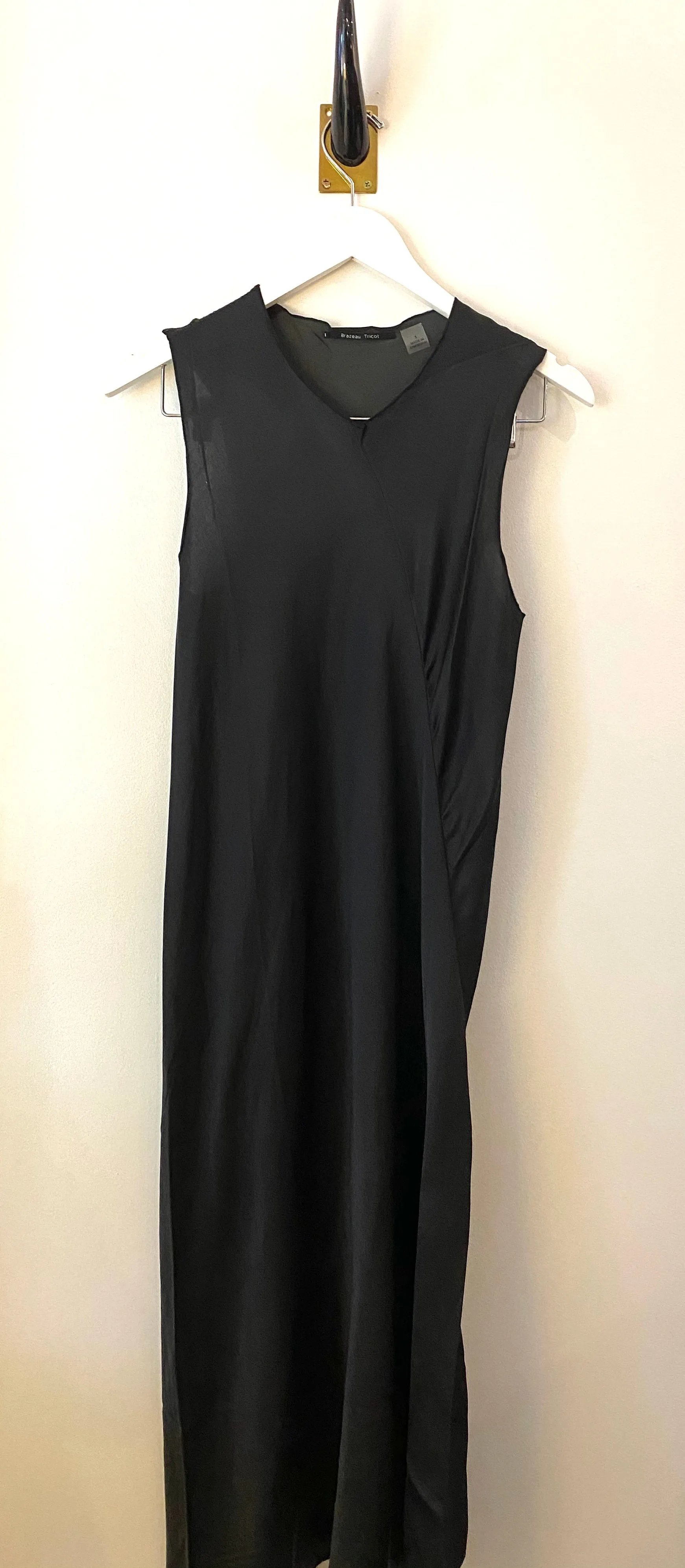 Brazeau Tricot Silk Kathleen Dress Coal