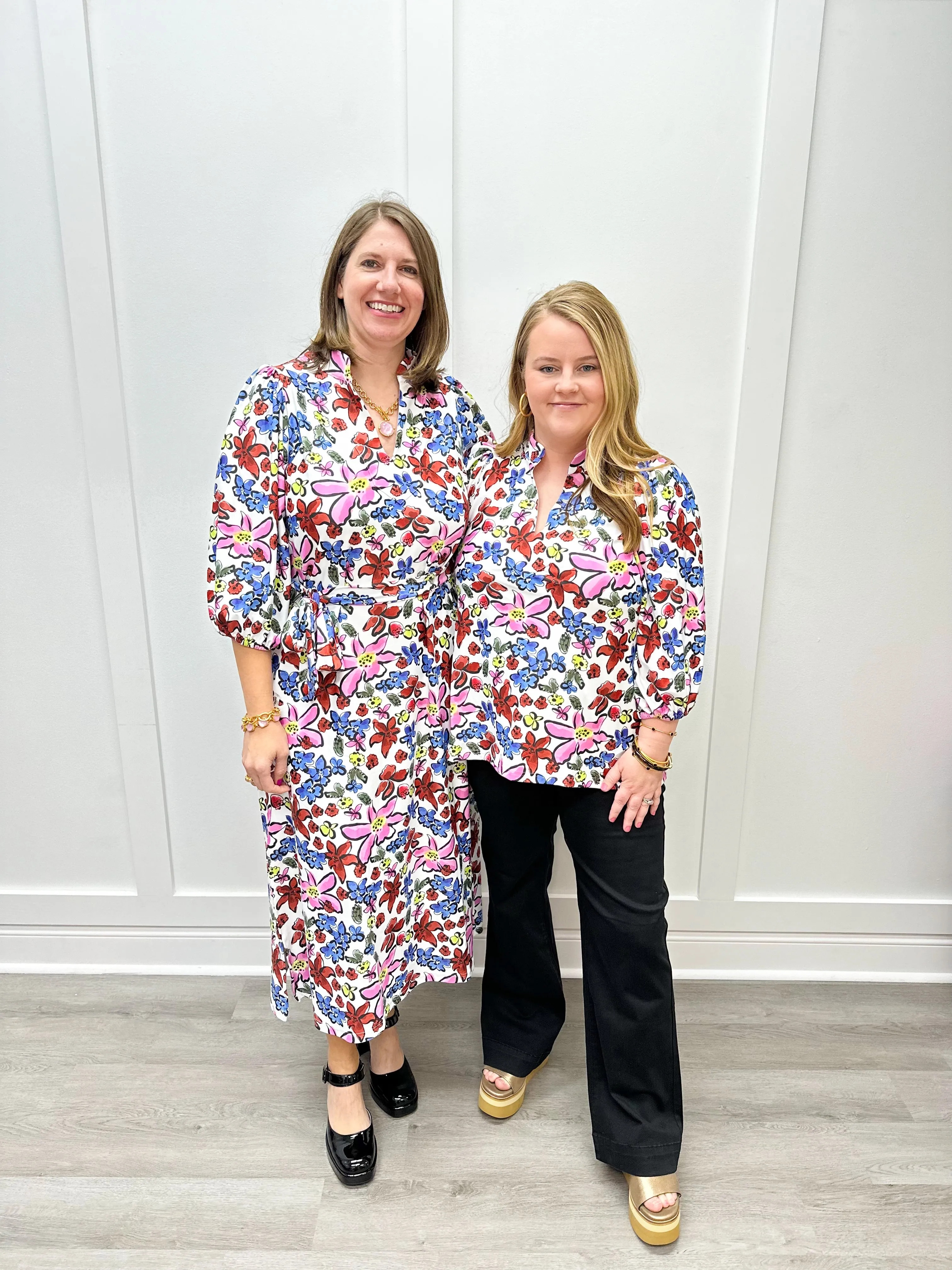 Brooks Dress - Abstract Garden